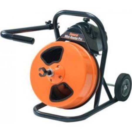 GENERAL WIRE SPRING General Wire MRP-D Mini-Rooter Pro Drain/Sewer Cleaning Machine W/75' x 1/2" Cable & 4 Pc Cutter Set MRP-D